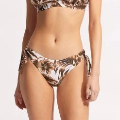 Seafolly Ladies Island In The Sun Loop Tie Side Pant - Ecru -Seafolly shop 40692 946 Ecru 3