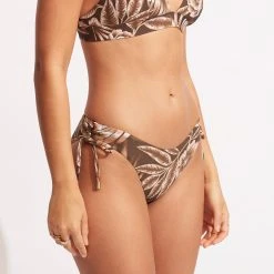 Seafolly Ladies Island In The Sun Loop Tie Side Pant - Tiramisu -Seafolly shop 40692 946 Tiramisu 3