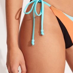 Seafolly Ladies Slice Of Splice Tie Side Bikini Bottom - Black 14 Seafolly Ladies Slice Of Splice Tie Side Bikini Bottom - Black -Seafolly shop 40696 990 Black 6