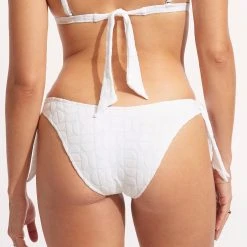 Seafolly Ladies Capri High Cut Pant - White 12 Seafolly Ladies Capri High Cut Pant - White -Seafolly shop 40702 987 White 5