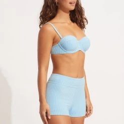 Seafolly Ladies Havana Boyleg - Powder Blue -Seafolly shop 40712 815 PowderBlue 5