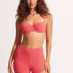 Seafolly Ladies Havana Boyleg - Sun Kissed Coral -Seafolly shop 40712 815 SunKisdCrl 4