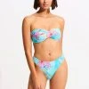 Seafolly Ladies Under The Sea High Leg Bikini Bottom - Blue Mist -Seafolly shop 40726 061 Blue 20Mist 4