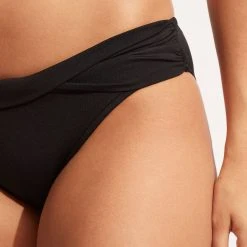Seafolly Ladies Seafolly Collective Twist Band Hipster -Seafolly shop 44320 942 Black 6