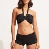 Seafolly Ladies Seafolly Collective Roll Top Boyleg -Seafolly shop 44399 942 Black 1