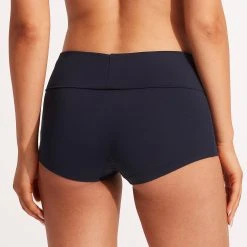 Seafolly Ladies Seafolly Collective Roll Top Boyleg -Seafolly shop 44399 942 True 20Navy 5