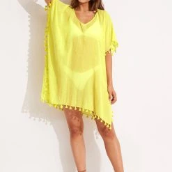 Seafolly Ladies Amnesia Kaftan - Celery
