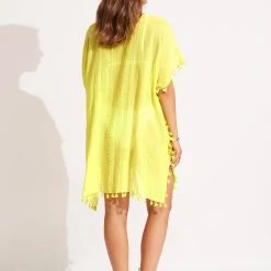 Seafolly Ladies Amnesia Kaftan - Celery -Seafolly shop 52162 Celery 4