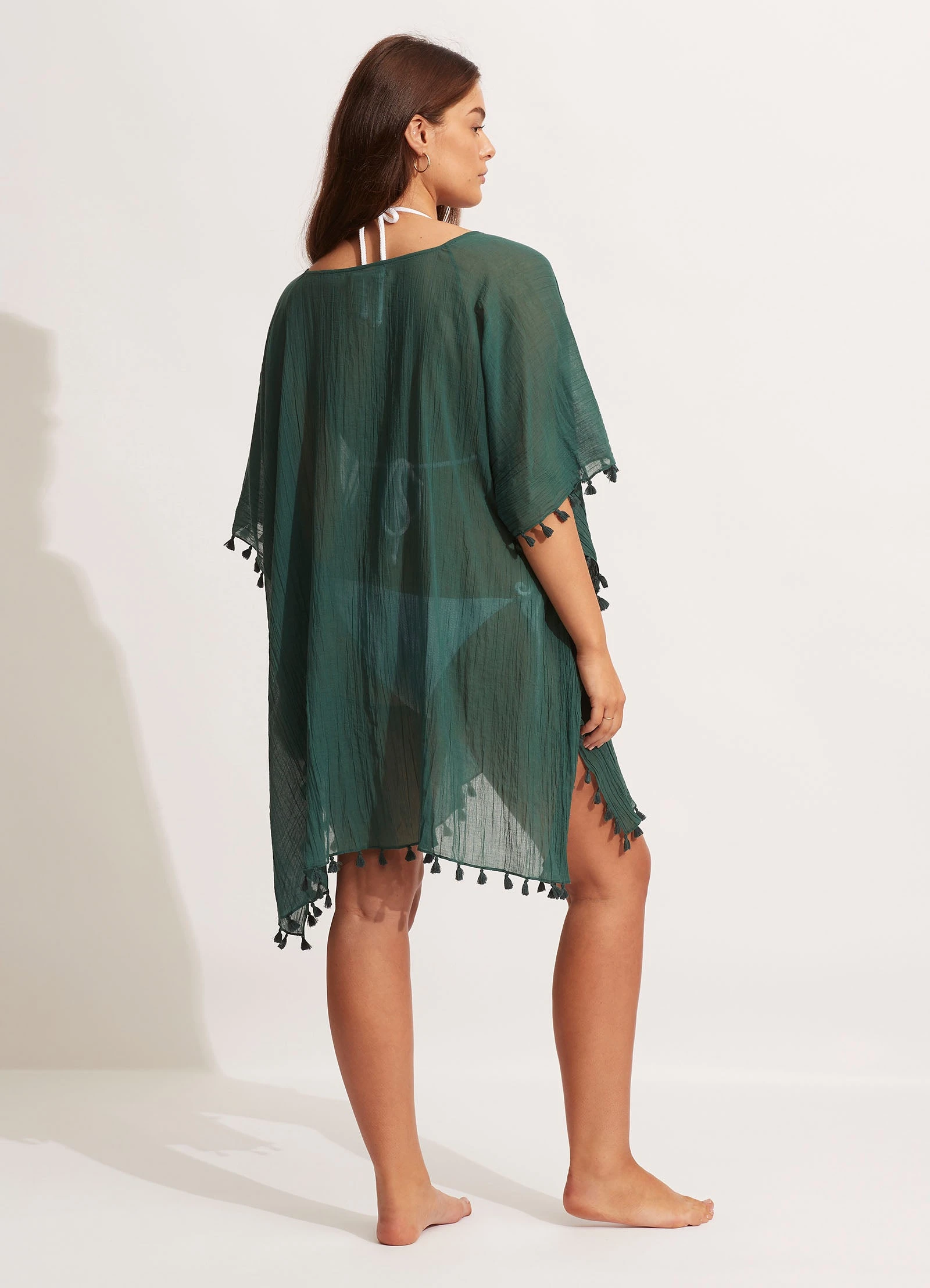 Seafolly Ladies Amnesia Kaftan - Evergreen 7 Seafolly Ladies Amnesia Kaftan - Evergreen - Image 5