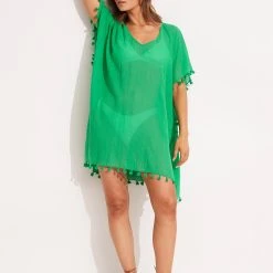 Seafolly Ladies Amnesia Kaftan - Green