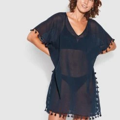 Seafolly Ladies Amnesia Kaftan - Indigo