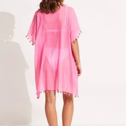 Seafolly Ladies Amnesia Kaftan - Pink -Seafolly shop 52162 Pink 4