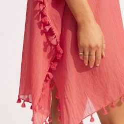 Seafolly Ladies Amnesia Kaftan - Sun Kissed Coral -Seafolly shop 52162 SunKisdCrl 6