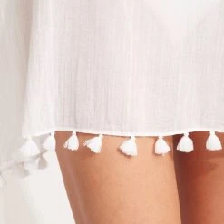 Seafolly Ladies Amnesia Kaftan - White -Seafolly shop 52162 White 4