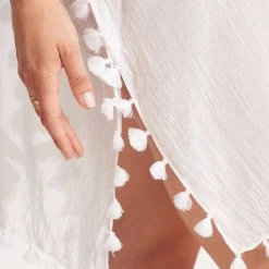 Seafolly Ladies Amnesia Kaftan - White -Seafolly shop 52162 White 5