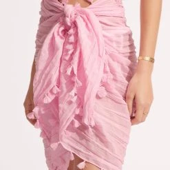 Seafolly Ladies Cotton Gauze Sarong - Parfait Pink -Seafolly shop 52965 SG ParfaitPnk 6