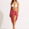 Seafolly Ladies Cotton Gauze Sarong - Sun Kissed Coral