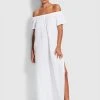 Seafolly Ladies Double Cloth Strapless Dress - White -Seafolly shop 54252 DR White 1
