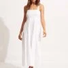 Seafolly Ladies Beach House Dress - White -Seafolly shop 54515 DR White 1