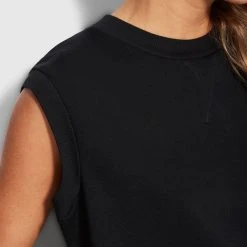 Seafolly Ladies Cotton Tank - Black 9 Seafolly Ladies Cotton Tank - Black -Seafolly shop 54538 TO Black 4