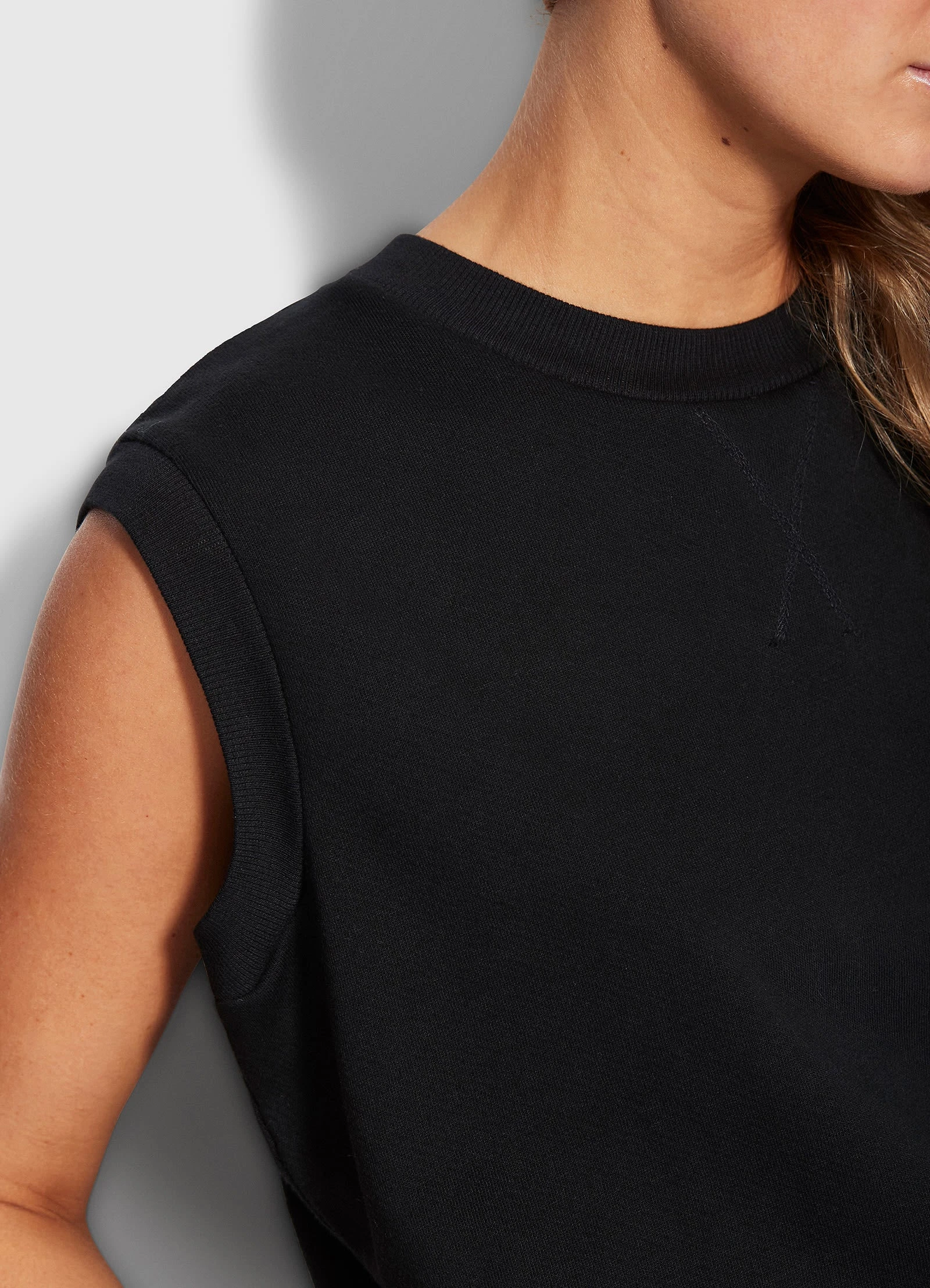 Seafolly Ladies Cotton Tank - Black 6 Seafolly Ladies Cotton Tank - Black - Image 4