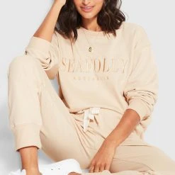 Seafolly Ladies Originals Trackpant - Beige
