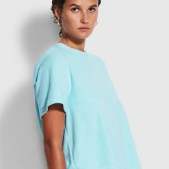 Seafolly Ladies Terry T Shirt - Baby Blue -Seafolly shop 54593 TO BabyBlue 4