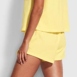 Seafolly Ladies Terry Short - Lemon -Seafolly shop 54594 SH Lemon 4