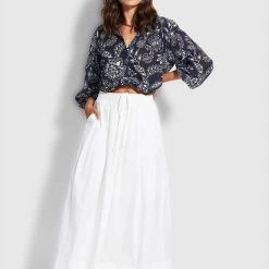 Seafolly Ladies Sunday Skirt- White