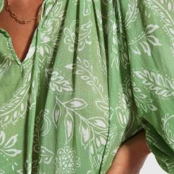 Seafolly Ladies Folklore Tier Dress- Green Tea -Seafolly shop 54603 DR Green 20Tea 5