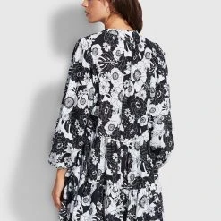 Seafolly Ladies Summer Of Love Tiered Dress - Black -Seafolly shop 54613 DR Black 4