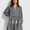 Seafolly Ladies Gingham Tier Dress - Black -Seafolly shop 54636 DR Black 1