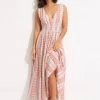 Seafolly Ladies Textured Gingham Maxi Dress - Lilac -Seafolly shop 54678 DR Lilac 1
