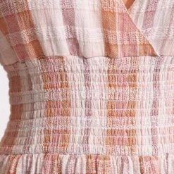 Seafolly Ladies Textured Gingham Maxi Dress - Lilac -Seafolly shop 54678 DR Lilac 5