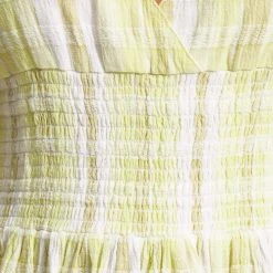 Seafolly Ladies Textured Gingham Maxi Dress - Wild Lime -Seafolly shop 54678 DR Wild 20Lime 6
