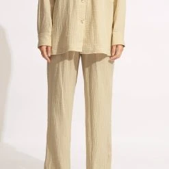 Seafolly Ladies Harvest Beach Pant - Pear -Seafolly shop 54683 PA Pear 3