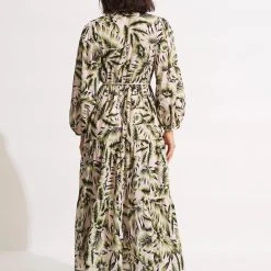 Seafolly Ladies Island In The Sun Button Dress - Avocado -Seafolly shop 54687 DR Avocado 4