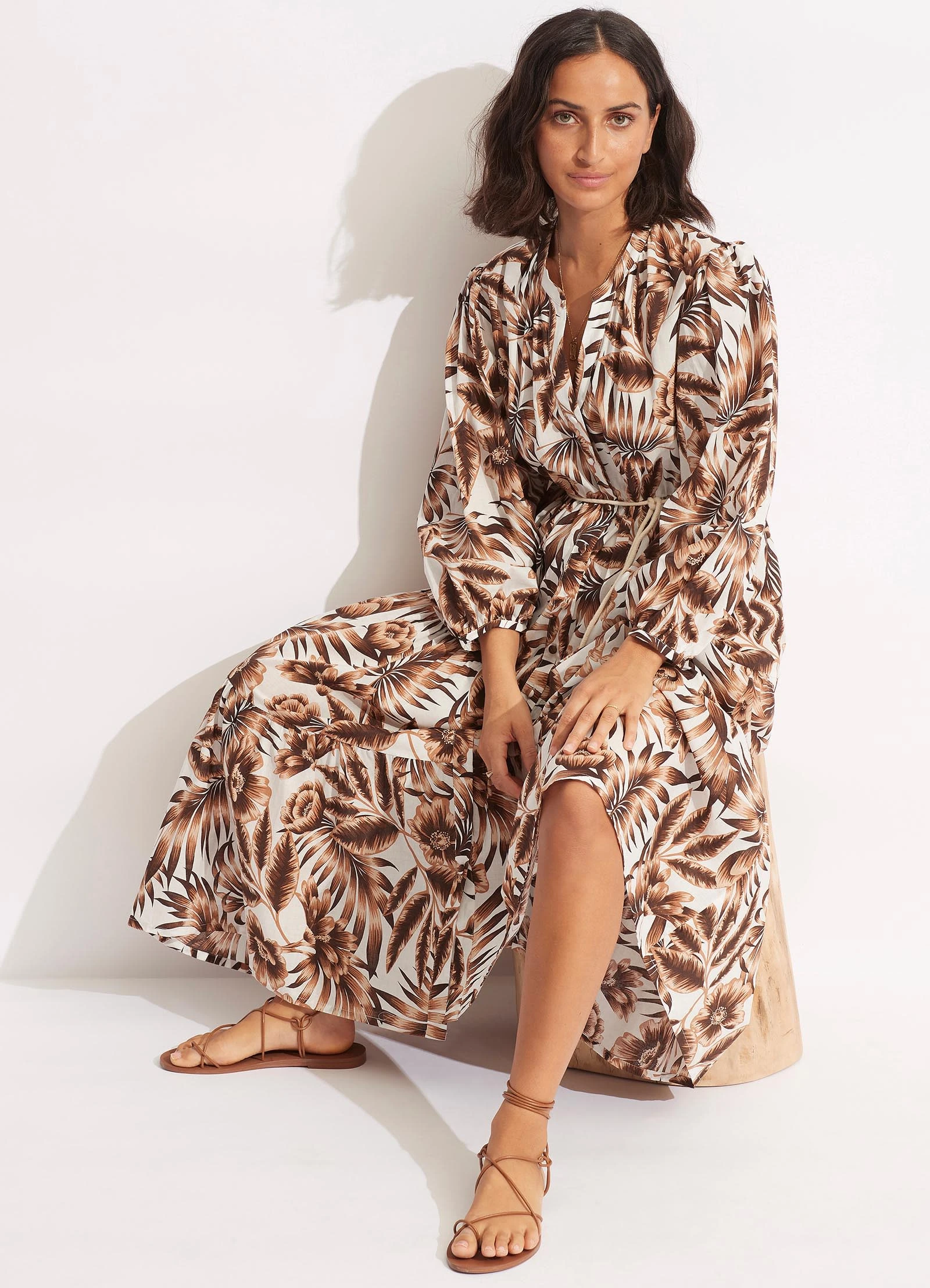 Seafolly Ladies Island In The Sun Button Dress - Ecru 4 Seafolly Ladies Island In The Sun Button Dress - Ecru - Image 2