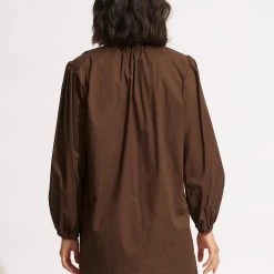 Seafolly Ladies Palms Cover Up - Chocolate -Seafolly shop 54689 CU Chocolate 6