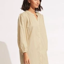 Seafolly Ladies Palms Cover Up - Pear -Seafolly shop 54689 CU Pear 5