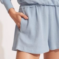 Seafolly Ladies Waffle Beach Short- Powder Blue -Seafolly shop 54691 SH PowderBlue 7