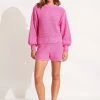 Seafolly Ladies Husk Chunky Knit - Pink -Seafolly shop 54692 KN Pink 1