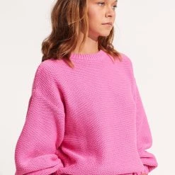 Seafolly Ladies Husk Chunky Knit - Pink 9 Seafolly Ladies Husk Chunky Knit - Pink -Seafolly shop 54692 KN Pink 3