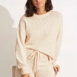Seafolly Ladies Boucle Sweater - Sand