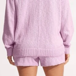Seafolly Ladies Boucle Short- Lilac -Seafolly shop 54694 KN Lilac 4