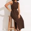 Seafolly Ladies Daybreak Knit Dress- Chocolate 2 Seafolly Ladies Daybreak Knit Dress- Chocolate -Seafolly shop 54698 KN Chocolate 1