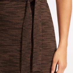 Seafolly Ladies Daybreak Knit Dress- Chocolate -Seafolly shop 54698 KN Chocolate 5