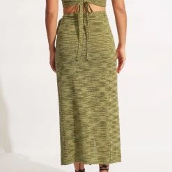 Seafolly Ladies Daybreak Knit Skirt- Olive 11 Seafolly Ladies Daybreak Knit Skirt- Olive -Seafolly shop 54699 KN Olive 5