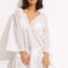 Seafolly Ladies Broderie Anglaise Cover Up - White -Seafolly shop 54700 CU White 1