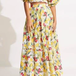 Seafolly Ladies Lemoncello Tiered Skirt - Lemoncello 10 Seafolly Ladies Lemoncello Tiered Skirt - Lemoncello -Seafolly shop 54708 SK Lemoncello 3